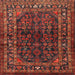 Square Traditional Sienna Brown Persian Rug, tr2866