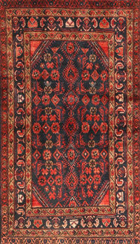 Machine Washable Traditional Sienna Brown Rug, wshtr2866