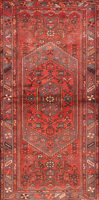 Machine Washable Traditional Red Rug, wshtr2867