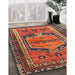 Traditional Orange Brown Persian Rug in Family Room, tr2868