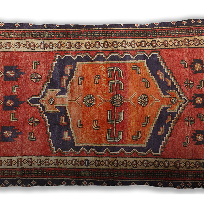 Traditional Classic Rectangular Orange Brown Lumbar Throw Pillow, 13 inch by 19 inch, lbtr2868