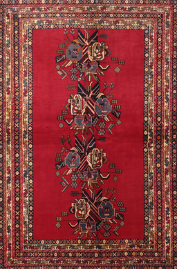 Machine Washable Traditional Sienna Brown Rug, wshtr286