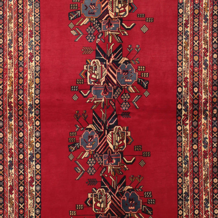 Machine Washable Traditional Sienna Brown Rug, wshtr286