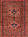 Machine Washable Traditional Red Rug, wshtr2870