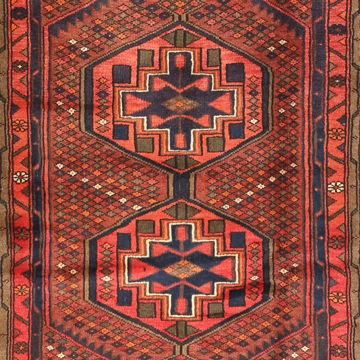 Machine Washable Traditional Red Rug, wshtr2870