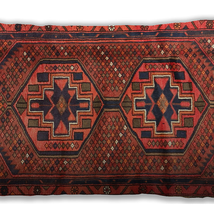 Traditional Classic Rectangular Red Lumbar Throw Pillow, 13 inch by 19 inch, lbtr2870