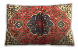Traditional Classic Rectangular Peru Brown Lumbar Throw Pillow, 13 inch by 19 inch, lbtr2871
