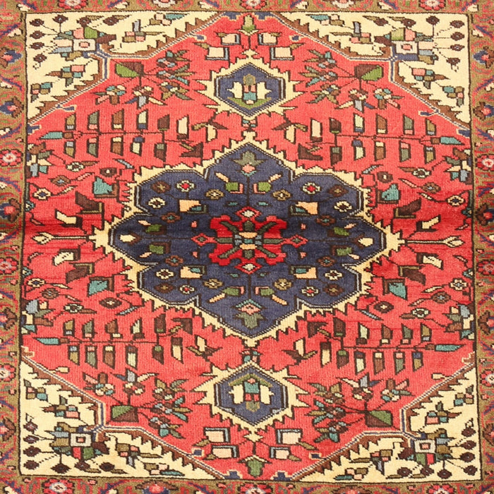 Square Traditional Brown Persian Rug, tr2871