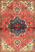 Machine Washable Traditional Peru Brown Rug, wshtr2871