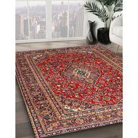 Traditional Orange Salmon Pink Persian Rug, tr2872