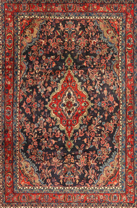 Machine Washable Traditional Saffron Red Rug, wshtr2873