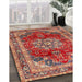 Traditional Light Copper Gold Persian Rug in Family Room, tr2877