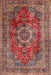 Traditional Light Copper Gold Medallion Rug, tr2878