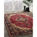 Machine Washable Traditional Saffron Red Rug in a Family Room, wshtr287