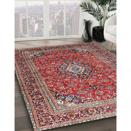 Machine Washable Traditional Camel Brown Rug in a Family Room, wshtr2880
