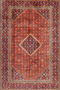 Machine Washable Traditional Orange Brown Rug, wshtr2881