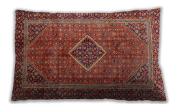 Traditional Classic Rectangular Orange Brown Lumbar Throw Pillow, 13 inch by 19 inch, lbtr2881