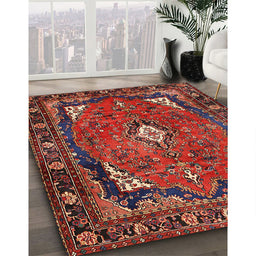 Traditional Red Persian Rug in Family Room, tr2882