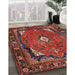 Traditional Red Persian Rug in Family Room, tr2882