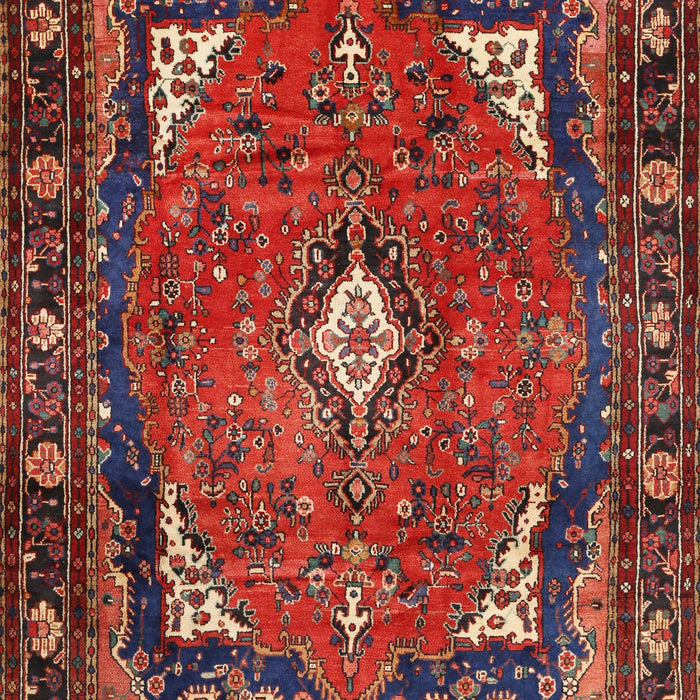 Machine Washable Traditional Tomato Red Rug, wshtr2882