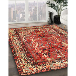 Traditional Brown Persian Rug in Family Room, tr2884