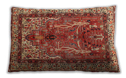 Traditional Classic Rectangular Peru Brown Lumbar Throw Pillow, 13 inch by 19 inch, lbtr2884