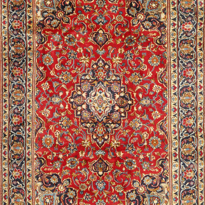 Machine Washable Traditional Tomato Red Rug, wshtr2885