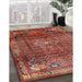 Machine Washable Traditional Rust Pink Rug in a Family Room, wshtr2886