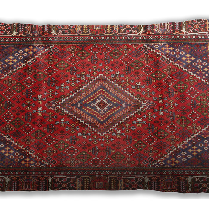 Traditional Classic Rectangular Red Lumbar Throw Pillow, 13 inch by 19 inch, lbtr2888