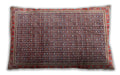 Traditional Classic Rectangular Brown Red Lumbar Throw Pillow, 13 inch by 19 inch, lbtr2889