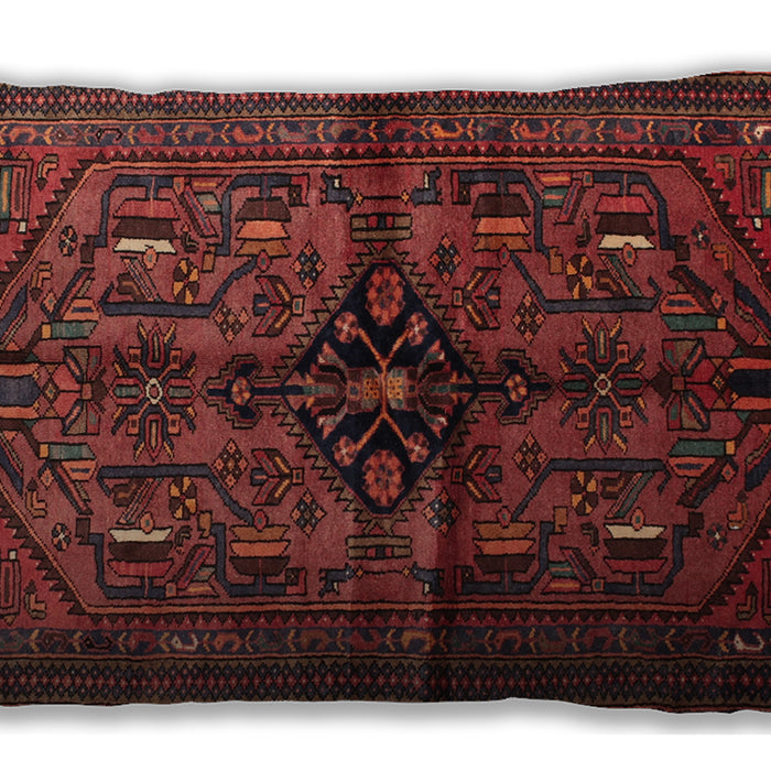 Traditional Classic Rectangular Brown Red Lumbar Throw Pillow, 13 inch by 19 inch, lbtr288