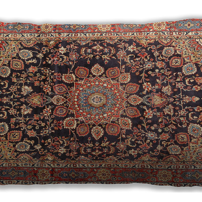 Traditional Classic Rectangular Saffron Red Lumbar Throw Pillow, 13 inch by 19 inch, lbtr2891