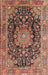 Traditional Saffron Red Persian Rug, tr2891