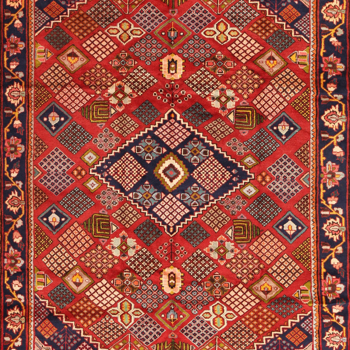 Machine Washable Traditional Rust Pink Rug, wshtr2895