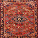 Square Traditional Rust Pink Persian Rug, tr2895