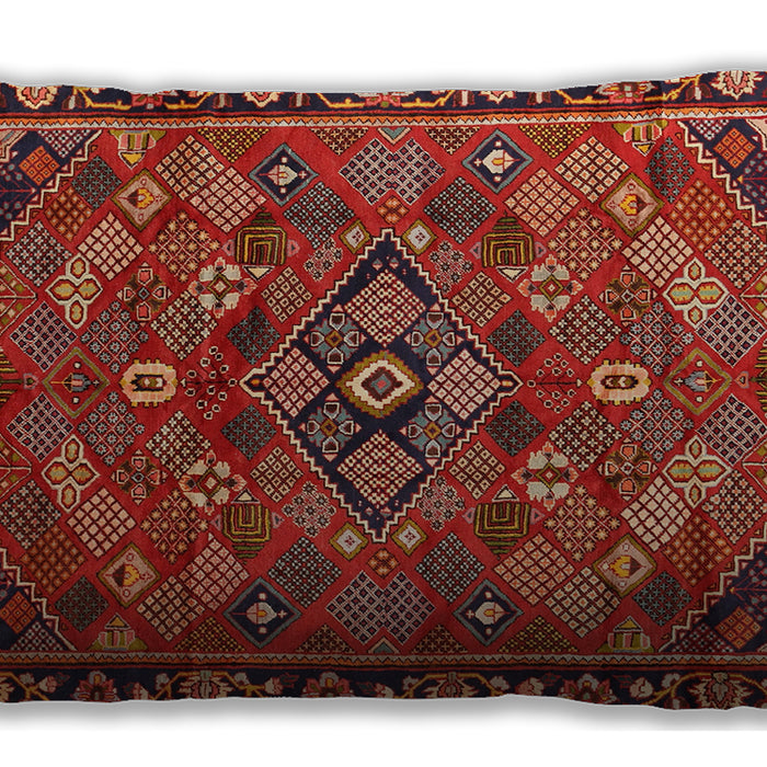 Traditional Classic Rectangular Rust Pink Lumbar Throw Pillow, 13 inch by 19 inch, lbtr2895