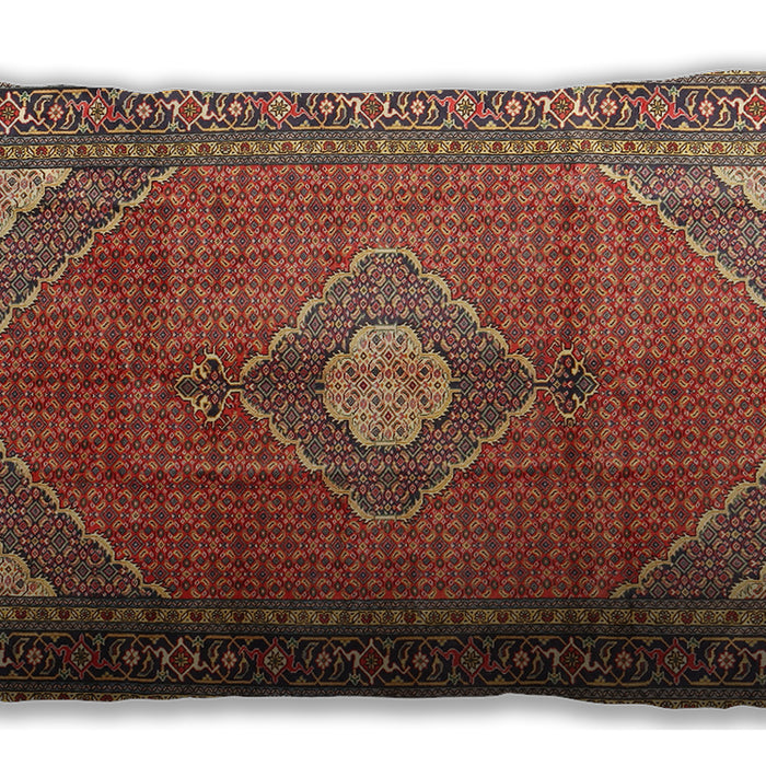 Traditional Classic Rectangular Tomato Red Lumbar Throw Pillow, 13 inch by 19 inch, lbtr2896