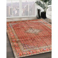 Traditional Sand Brown Persian Rug, tr2898