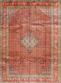 Machine Washable Traditional Sand Brown Rug, wshtr2898