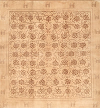 Machine Washable Traditional Orange Rug, wshtr289