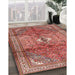 Traditional Light Copper Gold Persian Rug in Family Room, tr2901