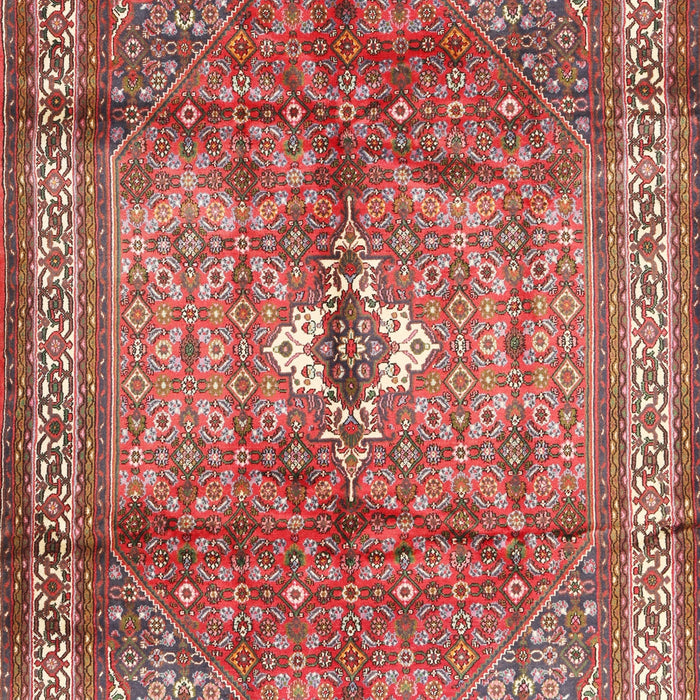 Machine Washable Traditional Light Copper Gold Rug, wshtr2901