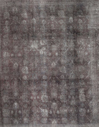 Machine Washable Traditional Granite Gray Rug, wshtr2906