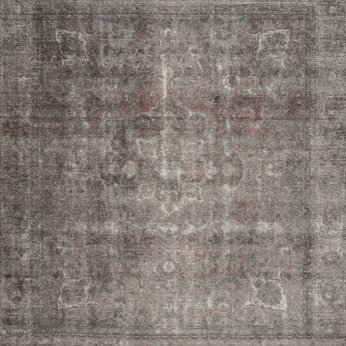 Machine Washable Traditional Rosy Pink Rug, wshtr2908