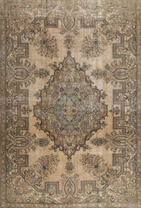 Machine Washable Traditional Brown Rug, wshtr2909