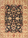 Traditional Dark Sienna Brown Persian Rug, tr290