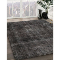 Traditional Carbon Gray Persian Rug, tr2910