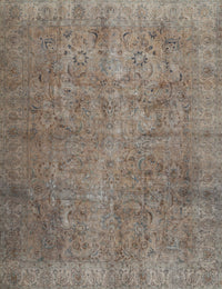 Machine Washable Traditional Brown Rug, wshtr2911