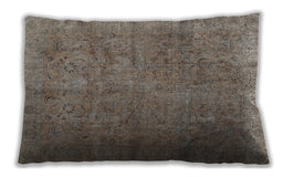 Traditional Classic Rectangular Brown Lumbar Throw Pillow, 13 inch by 19 inch, lbtr2911