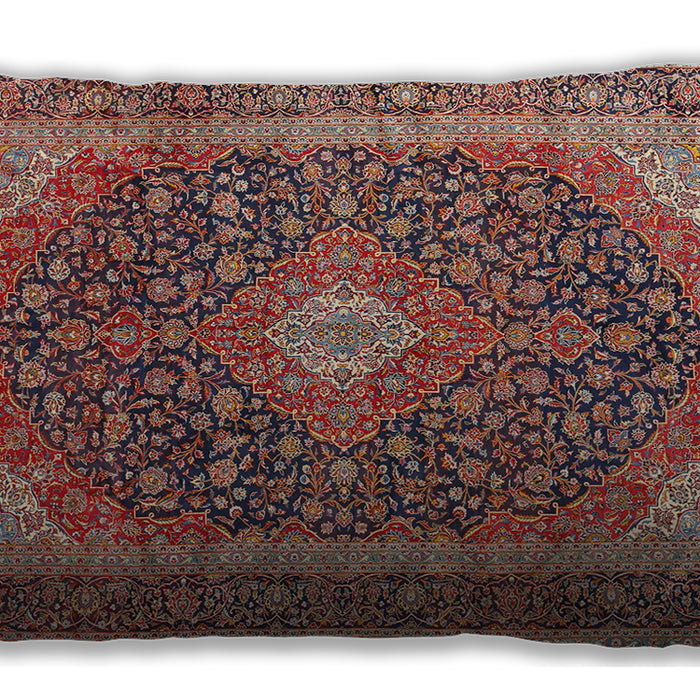 Traditional Classic Rectangular Brown Red Lumbar Throw Pillow, 13 inch by 19 inch, lbtr2916